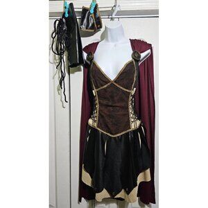 Glorious Gladiator Goddess Costume Sexy Dress Warrior Princess Roman Greek XL